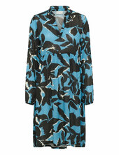 Kalisette Amber Dress Polvipituinen Mekko Blue Kaffe
