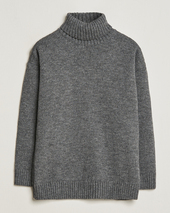 Gloverall Submariner Chunky Wool Rollneck Grey