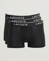 Lacoste 3-pack Stretch Cotton Trunks Black