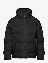 Thermo Embossed Downjacket Vuorillinen Takki Topattu Takki Black Sixth June