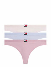 3 Pack Thong Stringit Alusvaatteet Pink Tommy Hilfiger