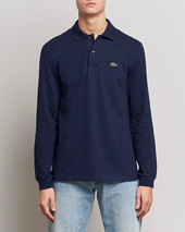 Lacoste Original Long Sleeve Polo Piké Navy Blue