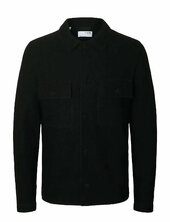 Slhnealy Ls Knit Workwear Cardigan Noos Villakangastakki Black Selected