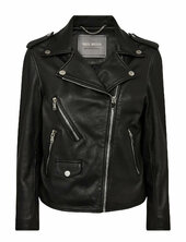 Mmmitchel Mol Leather Jacket Nahkatakki Black Mos Mosh