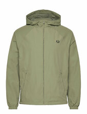 Taslan Hooded Shell Jacket Ohut Takki Green Fred Perry
