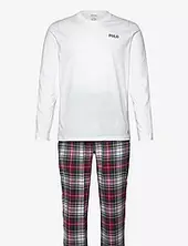 Cotton Jersey & Plaid Flannel Sleep Set Pyjama White Polo Ralph Lauren
