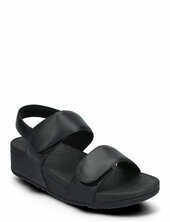 Lulu Adjustable Leather Back-strap Sandals Matalapohjaiset Sandaalit Black Fitflop