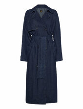 Denim Trench Coat Trenssi Takki Blue Lee Jeans