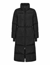 Pebble Drawstring Coat Vuorillinen Takki Topattu Takki Black Röhnisch