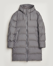 Rains Alta Long Puffer Parka Grey
