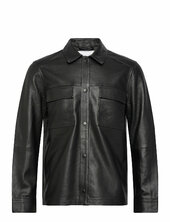 Wilden Lamb Leather Overshirt Nahkatakki Black J. Lindeberg
