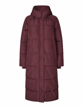 Ela Slit Topattu Pitkä Takki Burgundy Mbym