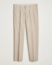 Nn07 Bill Wool Pleated Trousers Cement