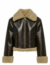 Onlverona Faux Bonded Jacket Cc Otw Nahkatakki Brown Only