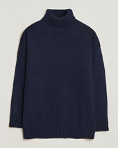 Gloverall Submariner Chunky Wool Rollneck Navy