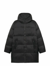 Wwclaus Puffer Coat 25233 Vuorillinen Takki Topattu Takki Black Wood Wood