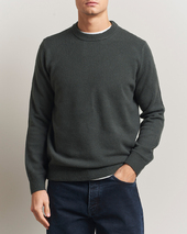 Samsøe Samsøe Isak Knitted Crew Neck Dark Evergreen