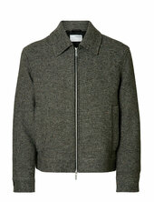 Slhphilip Wool Blend Jkt Noos Villakangastakki Grey Selected