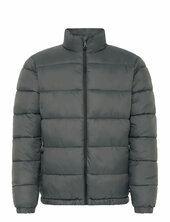 Bheiden Jkt. With Stand Vuorillinen Takki Topattu Takki Grey Blend