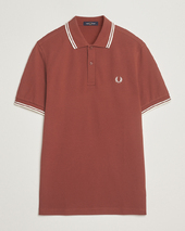Fred Perry Twin Tipped Polo Shirt Whiskey Brown
