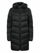 Kasusanne Coat Topattu Pitkä Takki Black Kaffe