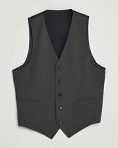 Tiger Of Sweden Wayde Wool Travel Waistcoat Olive Extreme