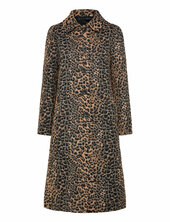Leopard-print Long Coat Trenssi Takki Multi/patterned Mango