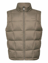 Svlss Nylon Quilted Puffer Vest Liivi Beige Calvin Klein