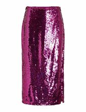 Vietta Midi Sequin Skirt/dc Polvipituinen Hame Purple Vila