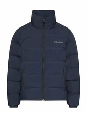 Ls Quilted Bonded Channel Hd Puf Vuorillinen Takki Topattu Takki Navy Calvin Klein