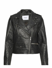 Nuzandras Leather Jacket-noos Nahkatakki Black Nümph