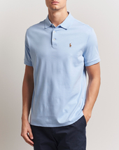 Polo Ralph Lauren Custom Slim Fit Cotton Polo Office Blue