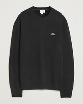 Lacoste Carded Wool Crew Neck Black
