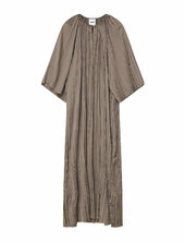 Sophia - Crinkled Surface Polvipituinen Mekko Brown Day Birger Et Mikkelsen