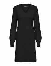 Onlkatia Ls V-neck Dress Nca Knt Polvipituinen Mekko Black Only