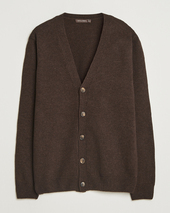 Oscar Jacobson Eduardo Wool Cardigan Brown