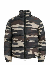 Jcocover Aop Puffer Jacket Vuorillinen Takki Topattu Takki Multi/patterned Jack & J S