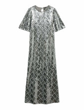 Vmmilka 2/4 7/8 Dress Wvn Polvipituinen Mekko Silver Vero Moda