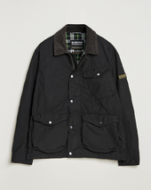 Barbour International Drifter Washed Wax Jacket Black