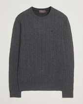 Morris Merino Cable O-neck Grey