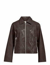 Objemia L/s Oz Croc Jacket 140 Nahkatakki Brown Object