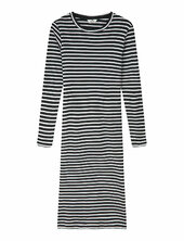 2x2 Cotton Stripe Duba Dress Polvipituinen Mekko Blue Mads Nørgaard