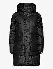 Raincoat Topattu Pitkä Takki Black Ilse Jacobsen