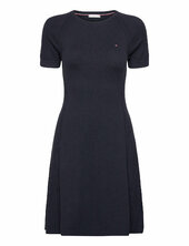 Co Jersey Stitch F&f Dress Polvipituinen Mekko Navy Tommy Hilfiger
