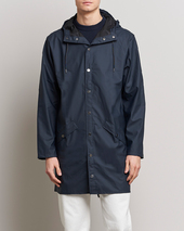 Rains Long Jacket Navy