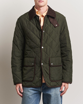 Gant Quilted Fleece Jacket Green Lagoon