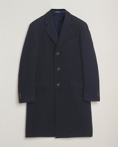 Polo Ralph Lauren Single Breasted Melton Coat Navy
