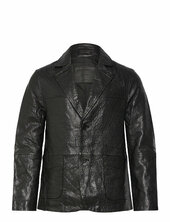 Shadwell Blazer Nahkatakki Black Allsaints