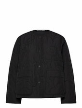 Kapseli Piirto Unikko Vuorillinen Takki Topattu Takki Black Marimekko