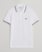 Lacoste Original Stripe Collar Polo Piké White